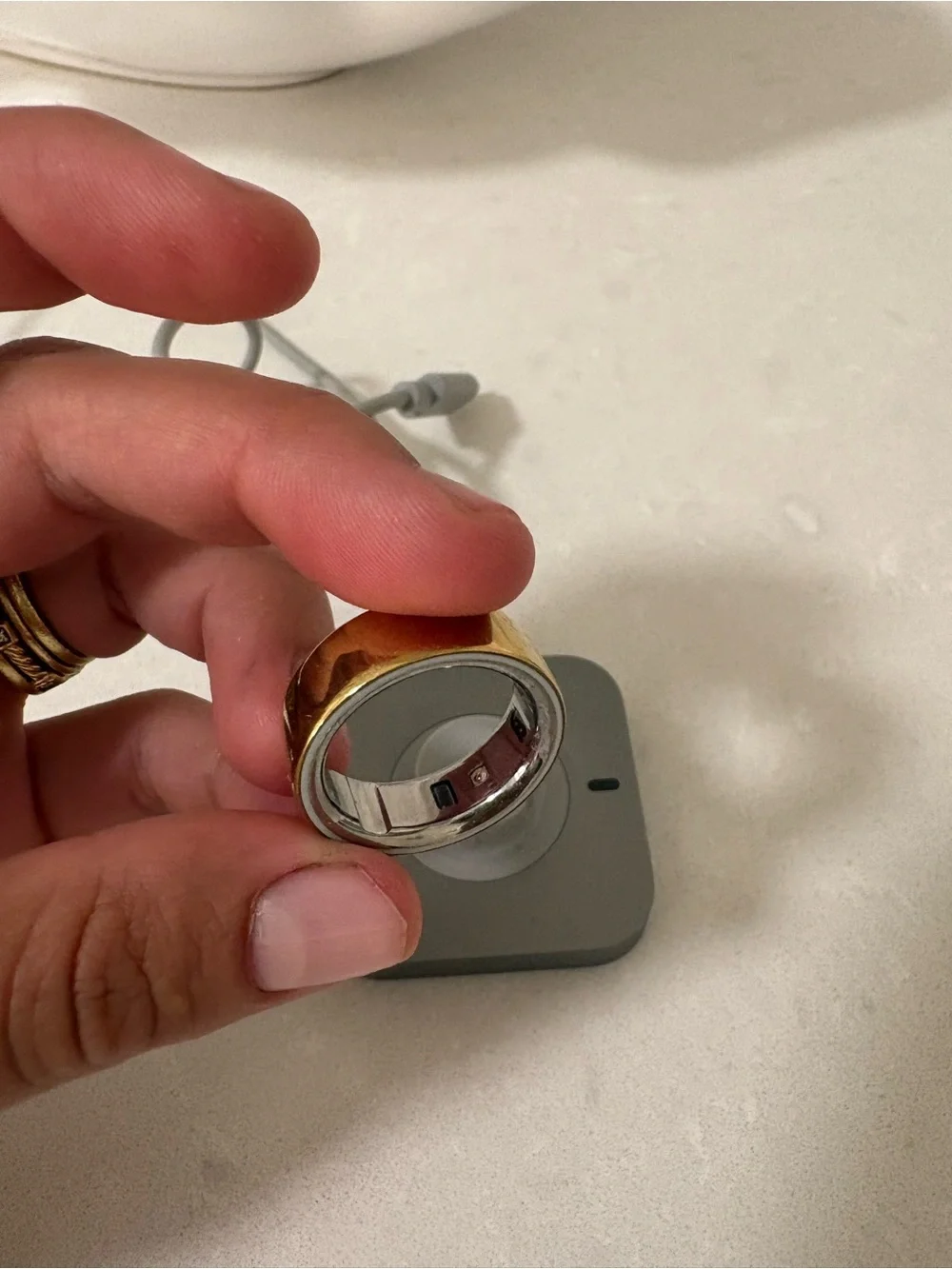 Oura Polished Gold Smart Health Ring